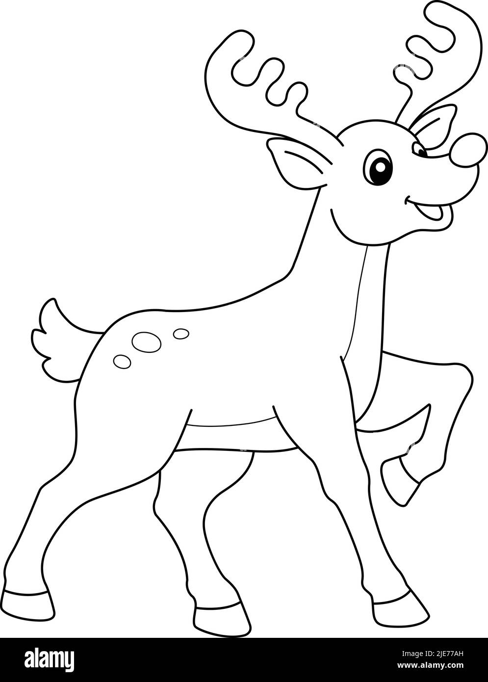 reindeer pictures to color