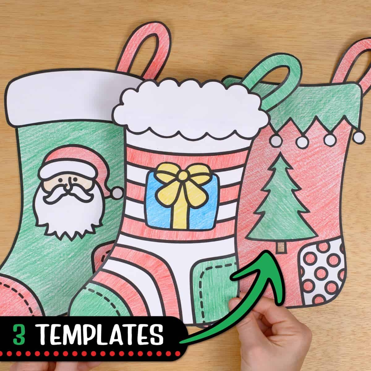 stocking template printable