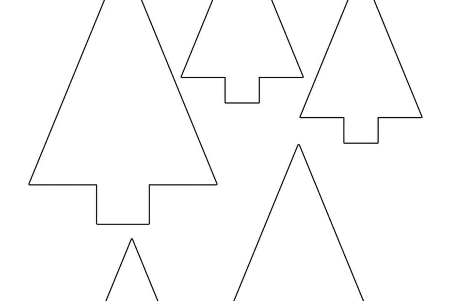Christmas Tree Outline Childhood Magic