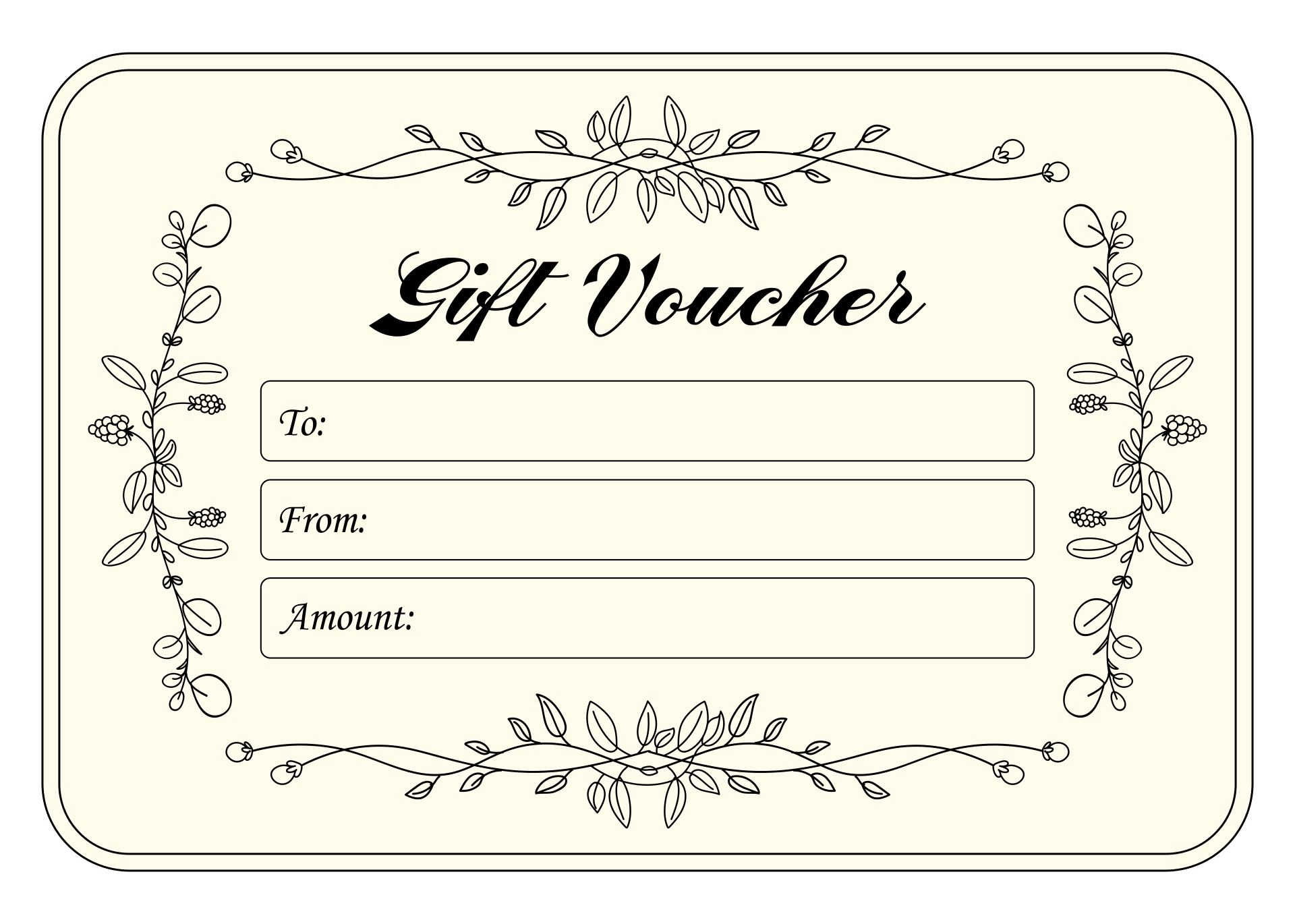 printable coupon gift template