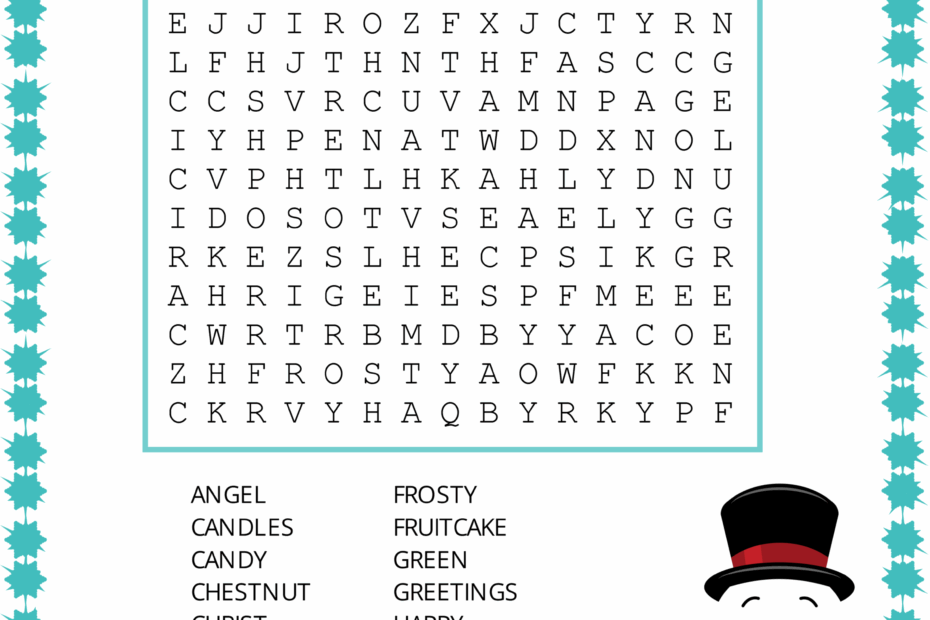 Christmas Word Search Free Printable PDF Puzzles Free Printables Monograms Design Tools Patterns U0026 DIY Projects