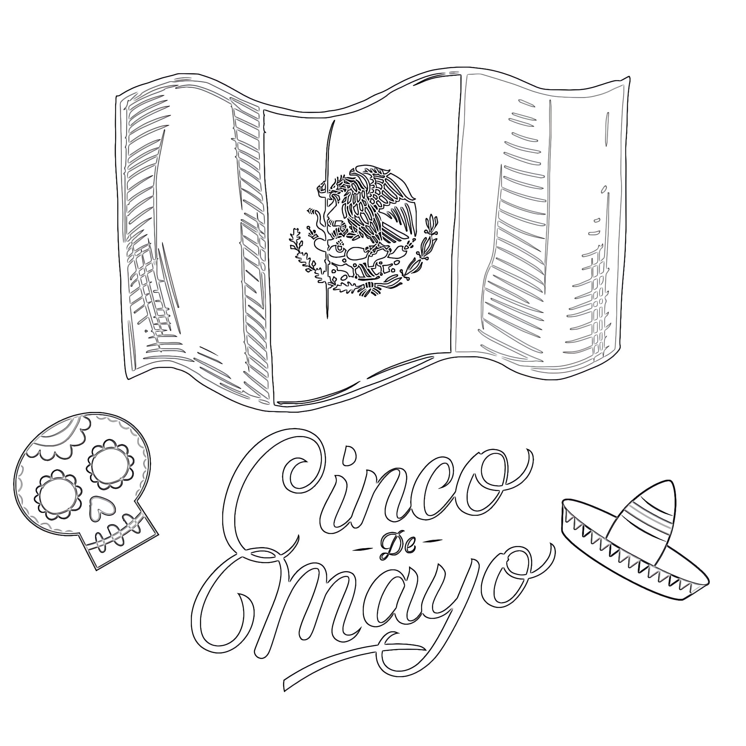 mexican flag coloring pages