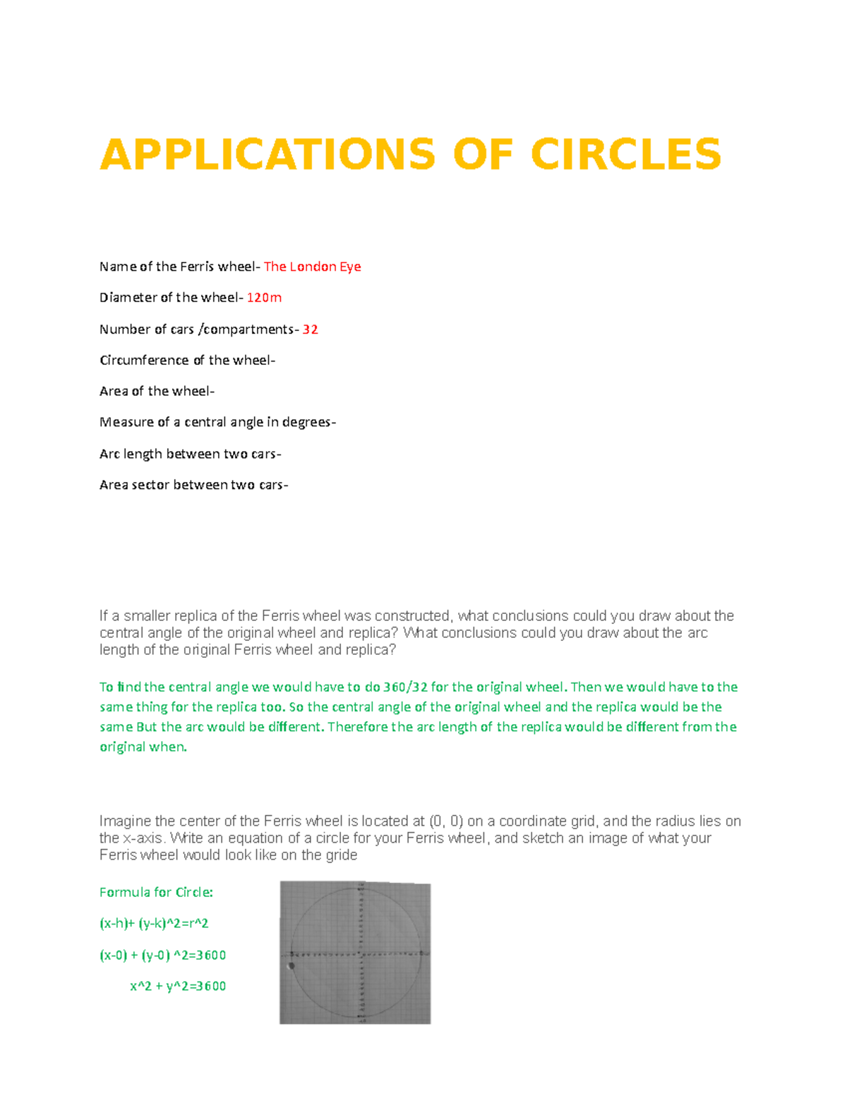 Circle Constructions Student Guide Part 2 Geometric 