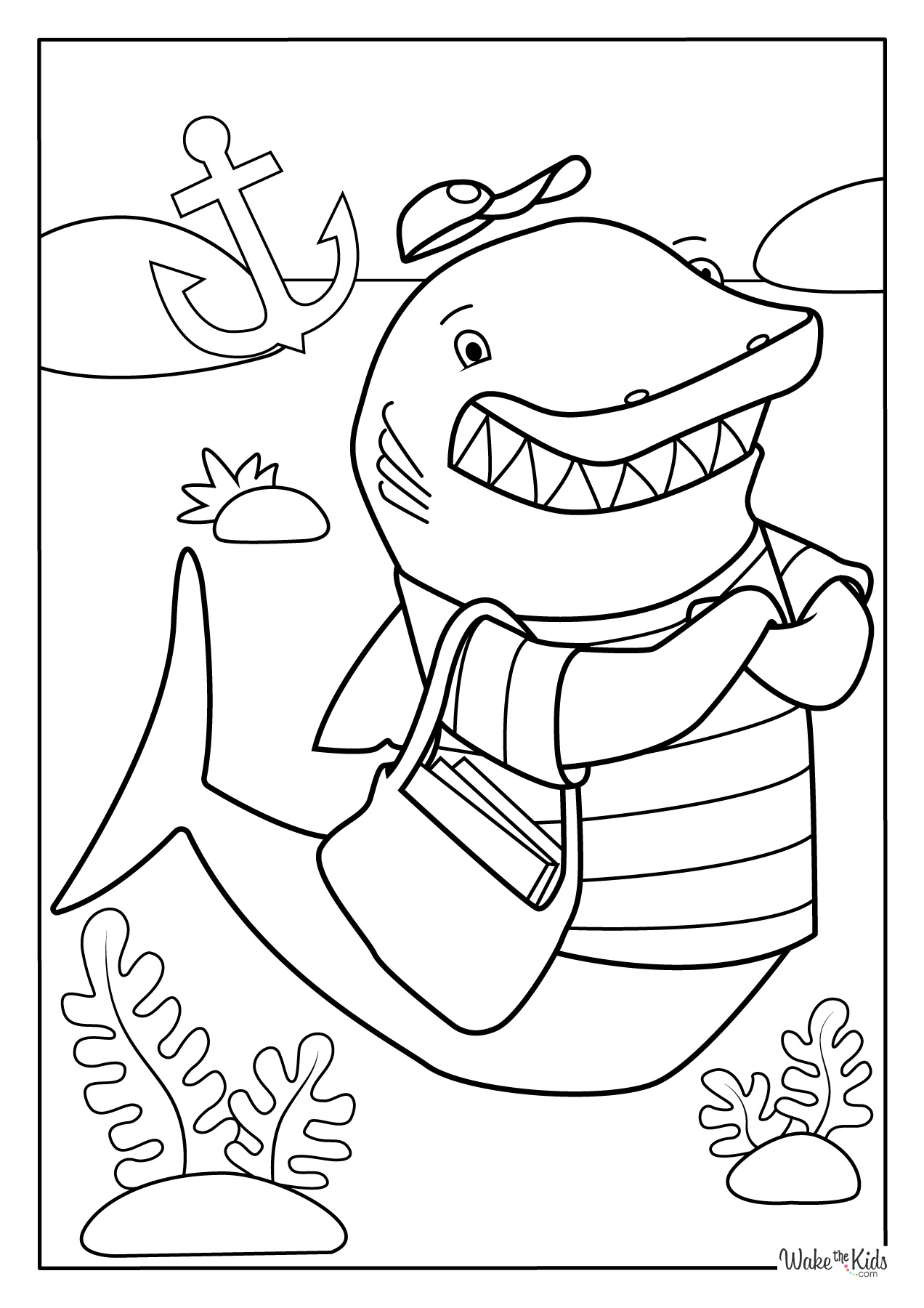 Clark The Shark Coloring Pages Free Printable PDFs WakeTheKids