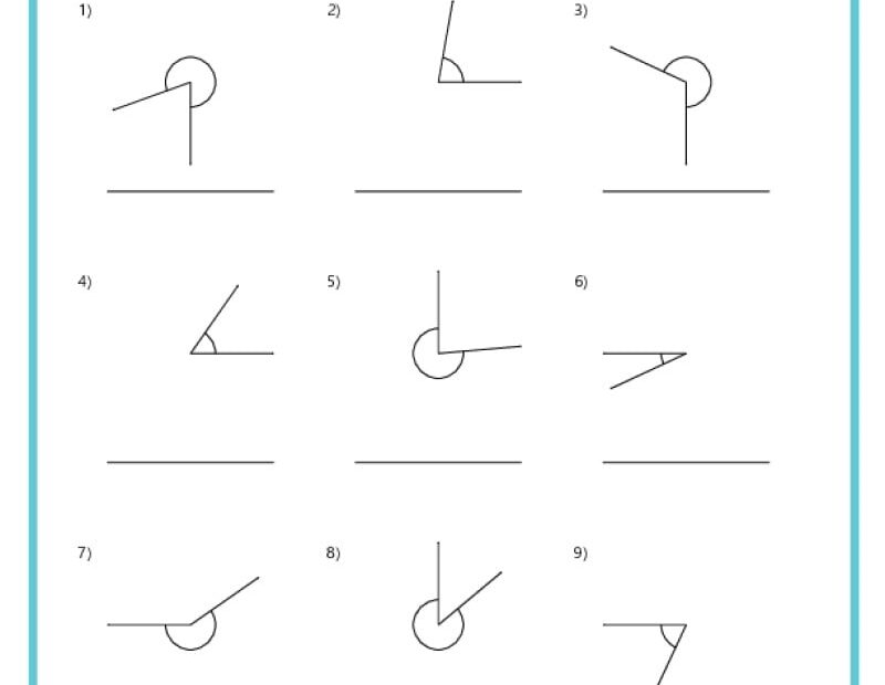 Classify And Measure Angles K12 Math Worksheets