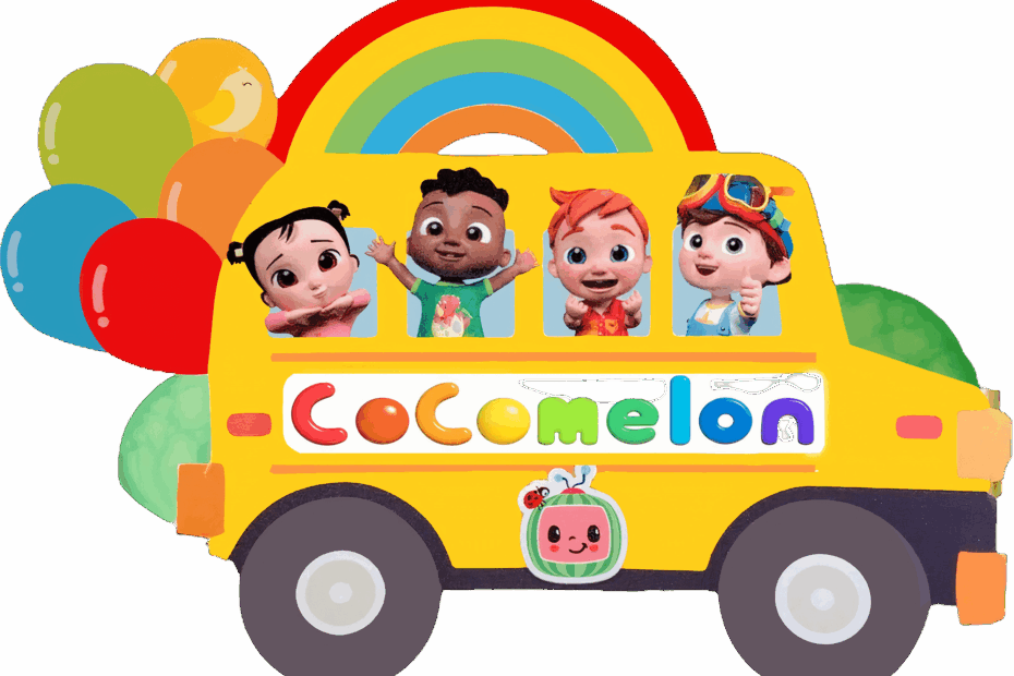 Cocomelon Bus PNG With Transparent Background