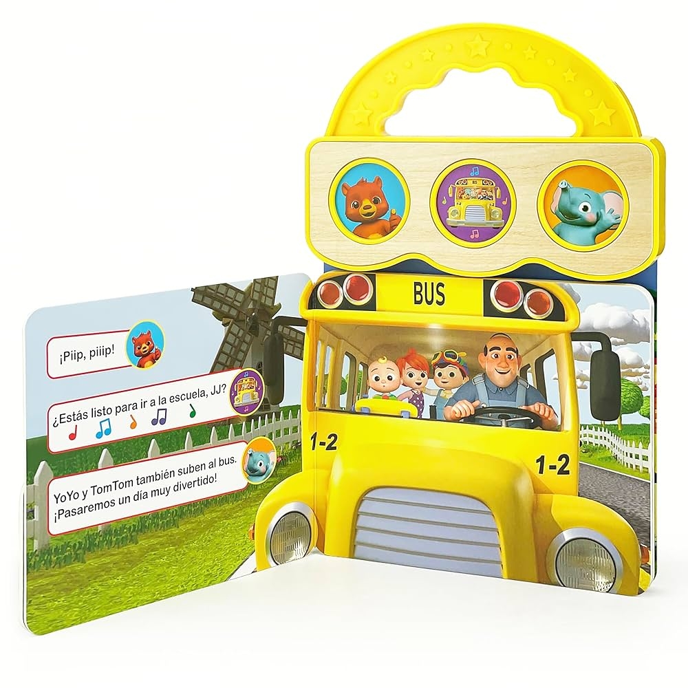 CoComelon Las Ruedas Del Bus Wheels On The Bus 3 Button Sound Board Book For Babies And Toddlers Spanish Edition Nestling Rose Cottage Door Press 9781646388080 Amazon Books