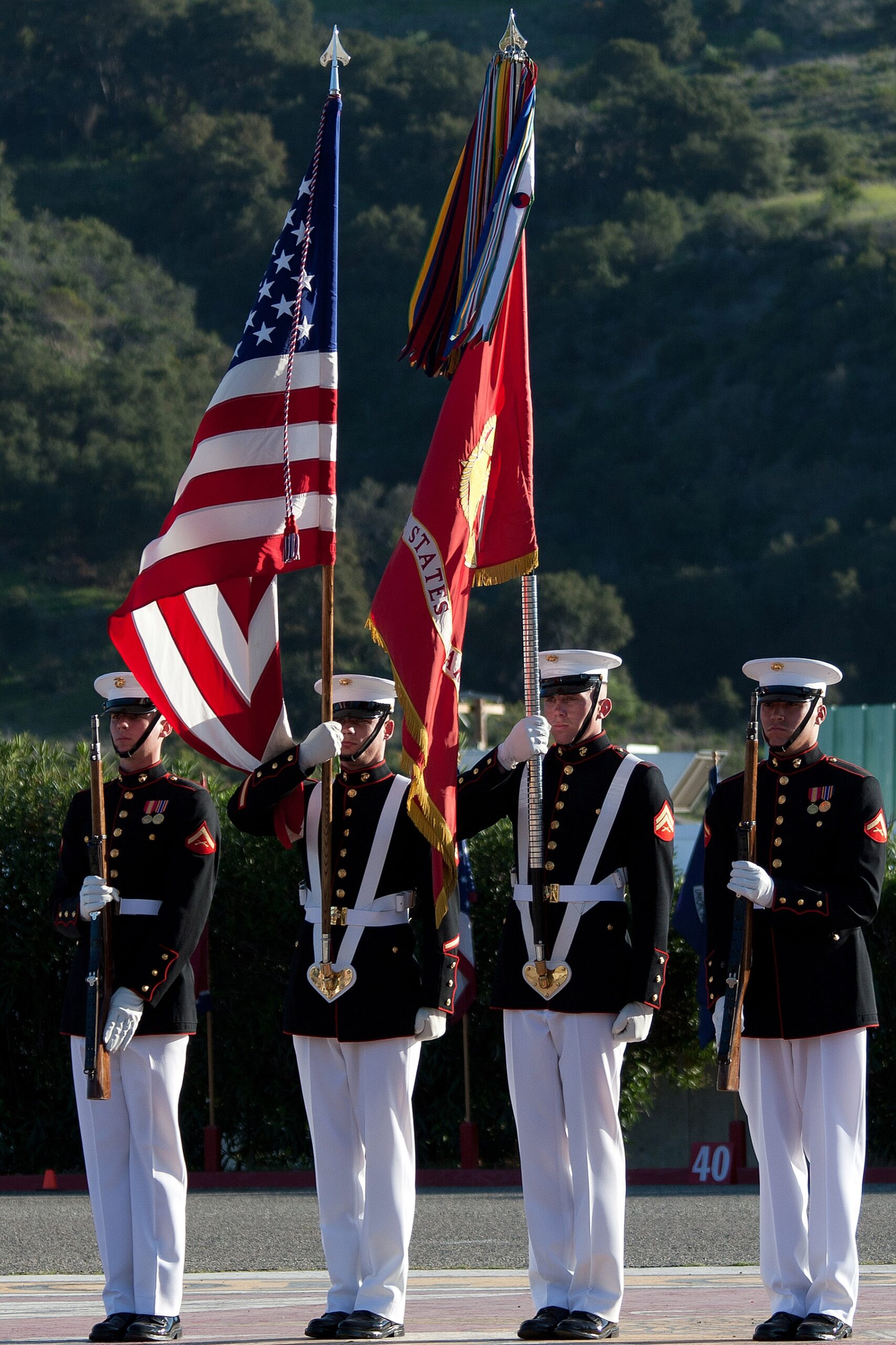 color guard flag bearer