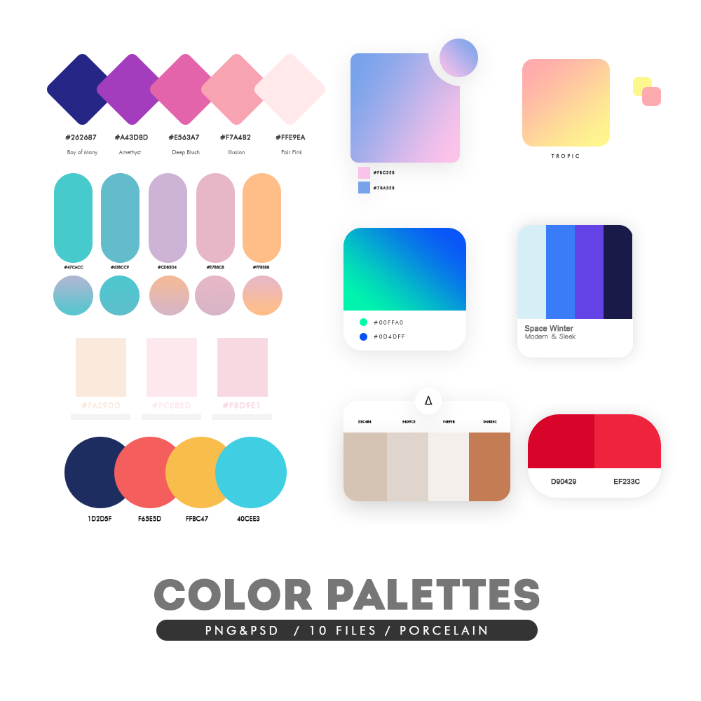 COLOR PALETTES PSD PNG TEMPLATES By Porcelain By Thatporcelain On DeviantArt