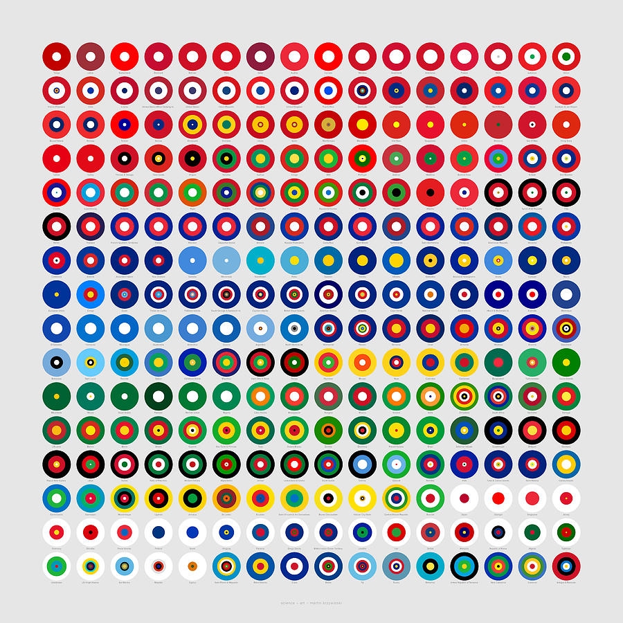 Color Proportions In Country Flags 1 By Martin Krzywinski