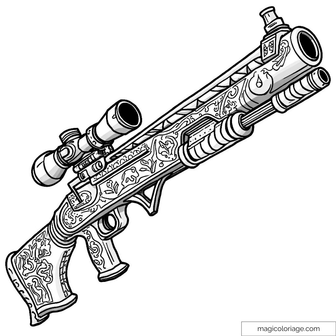 gun pictures to color
