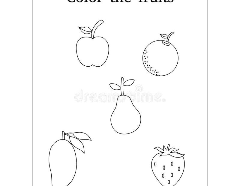 Coloring Fruits Kids Stock Illustrations 1 554 Coloring Fruits Kids Stock Illustrations Vectors U0026 Clipart Dreamstime