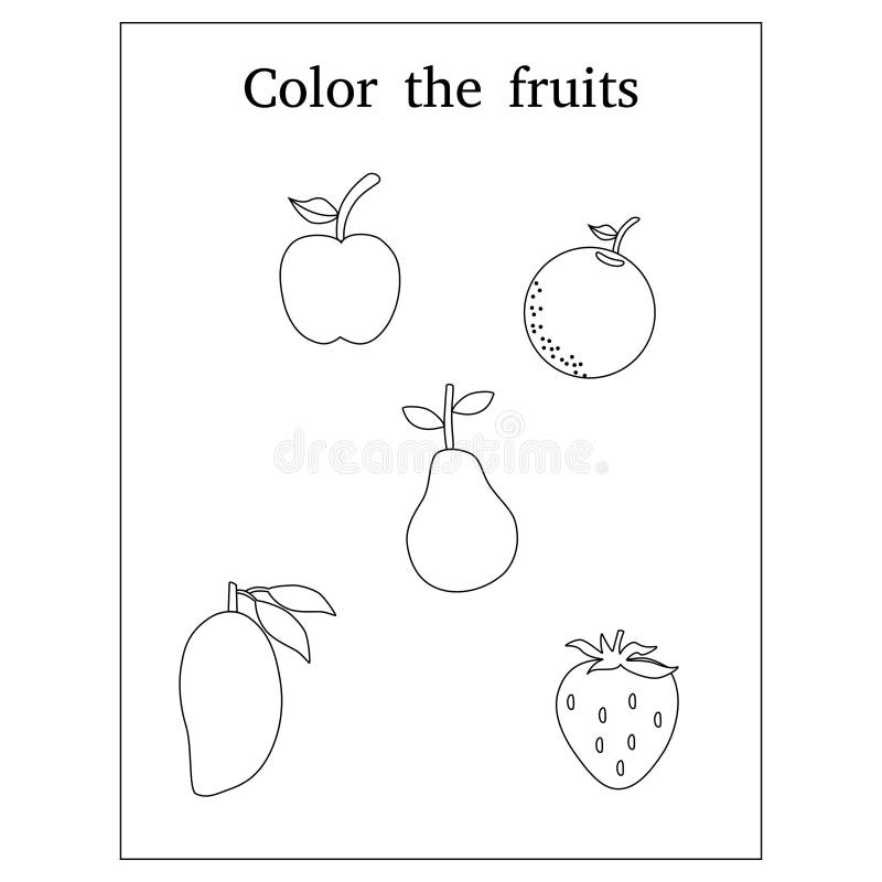 Coloring Fruits Kids Stock Illustrations 1 554 Coloring Fruits Kids Stock Illustrations Vectors U0026 Clipart Dreamstime