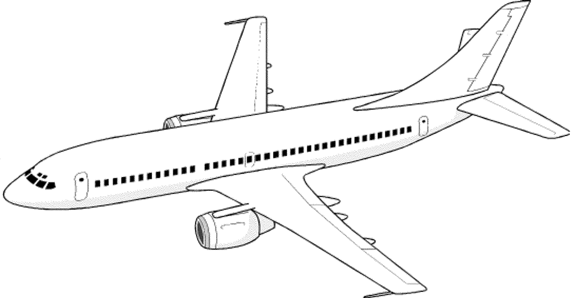 airplane coloring picture