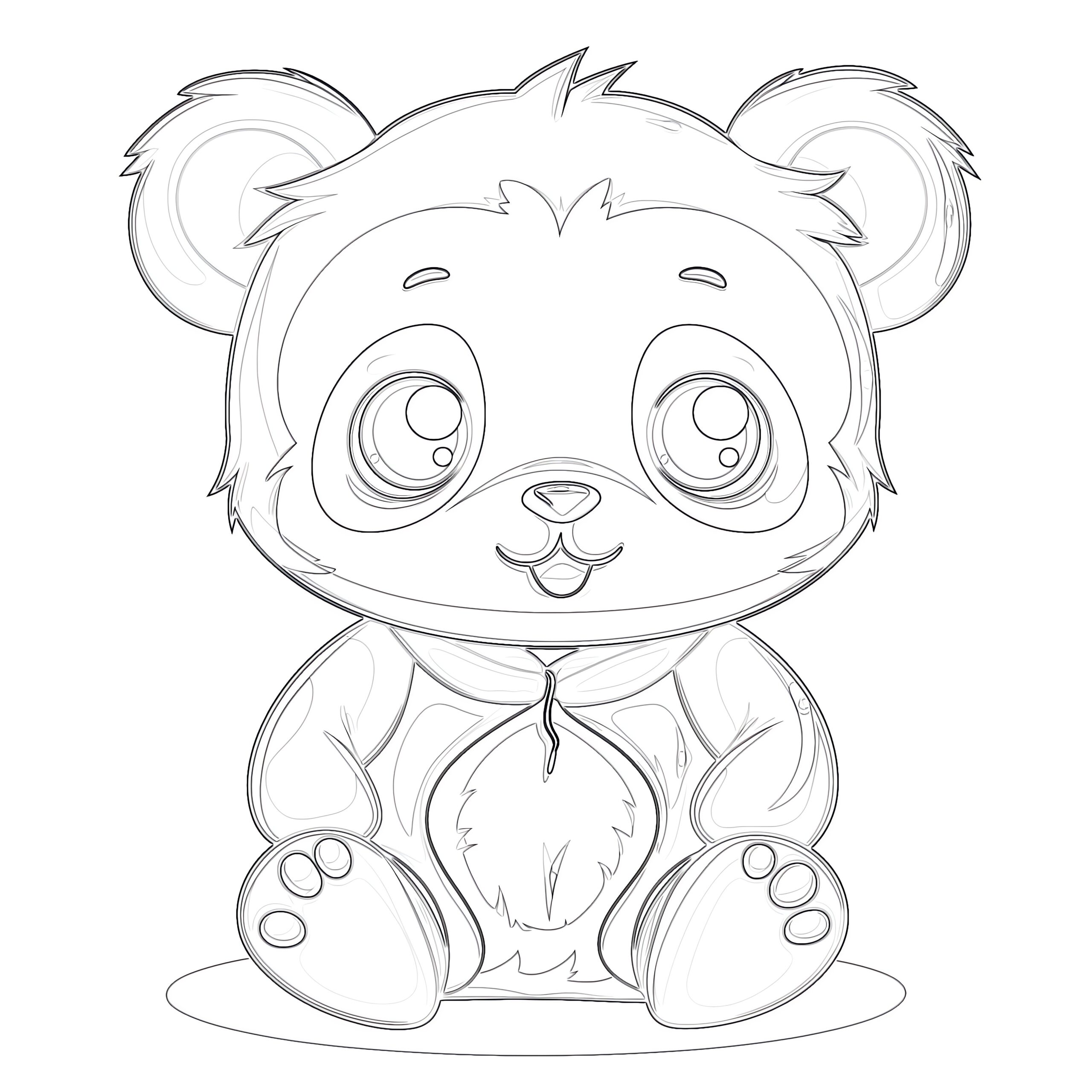 Coloring Pages Anime Easy Coloring Pages Mimi Panda