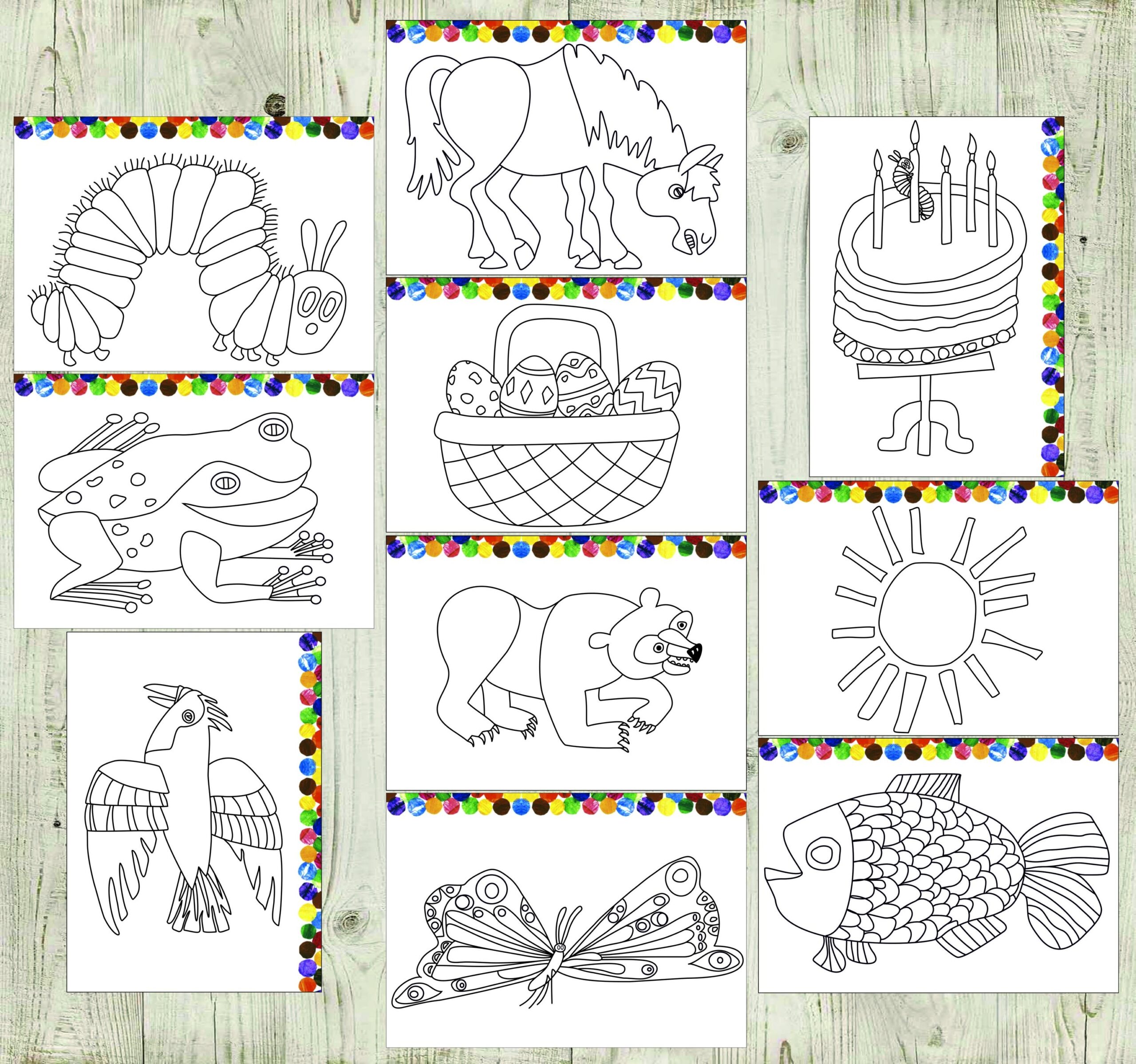 eric carle pictures to color