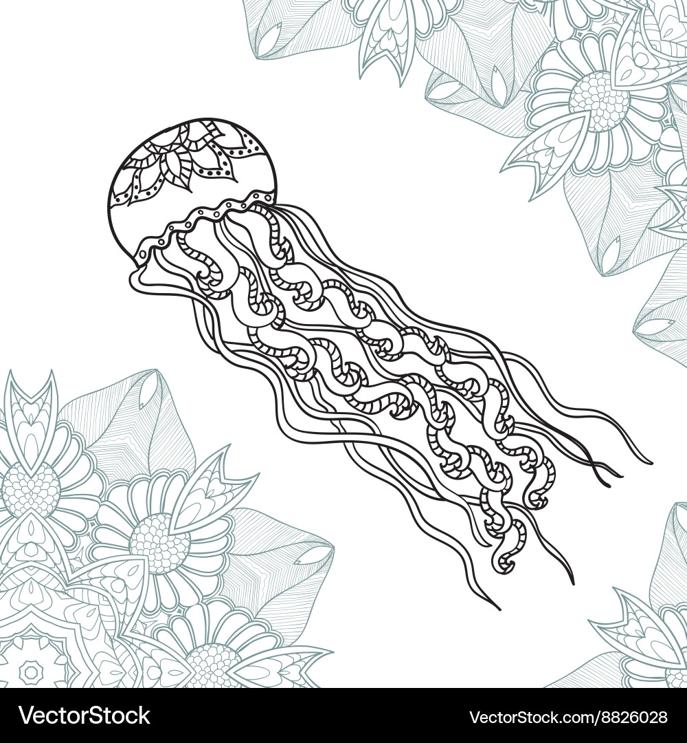 coloring pictures of jellyfish