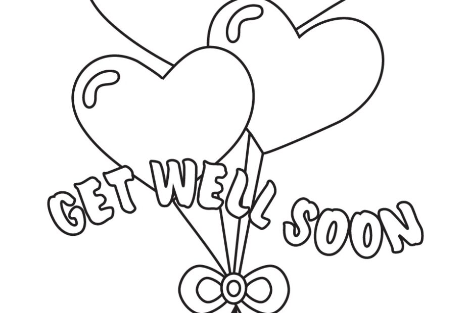 Coloring Pages Get Well Soon Coloring Page