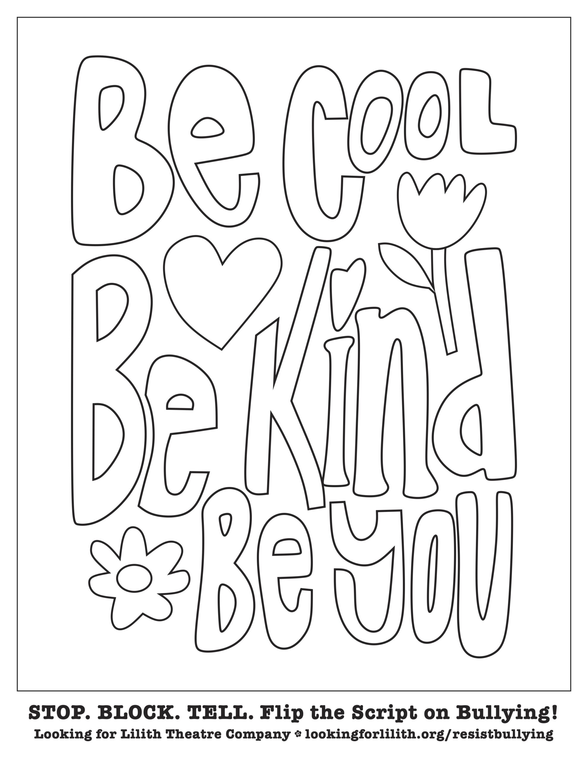 Coloring Pages Resist Bullying Looking For Lilith Theatre Company Worksheets Library
