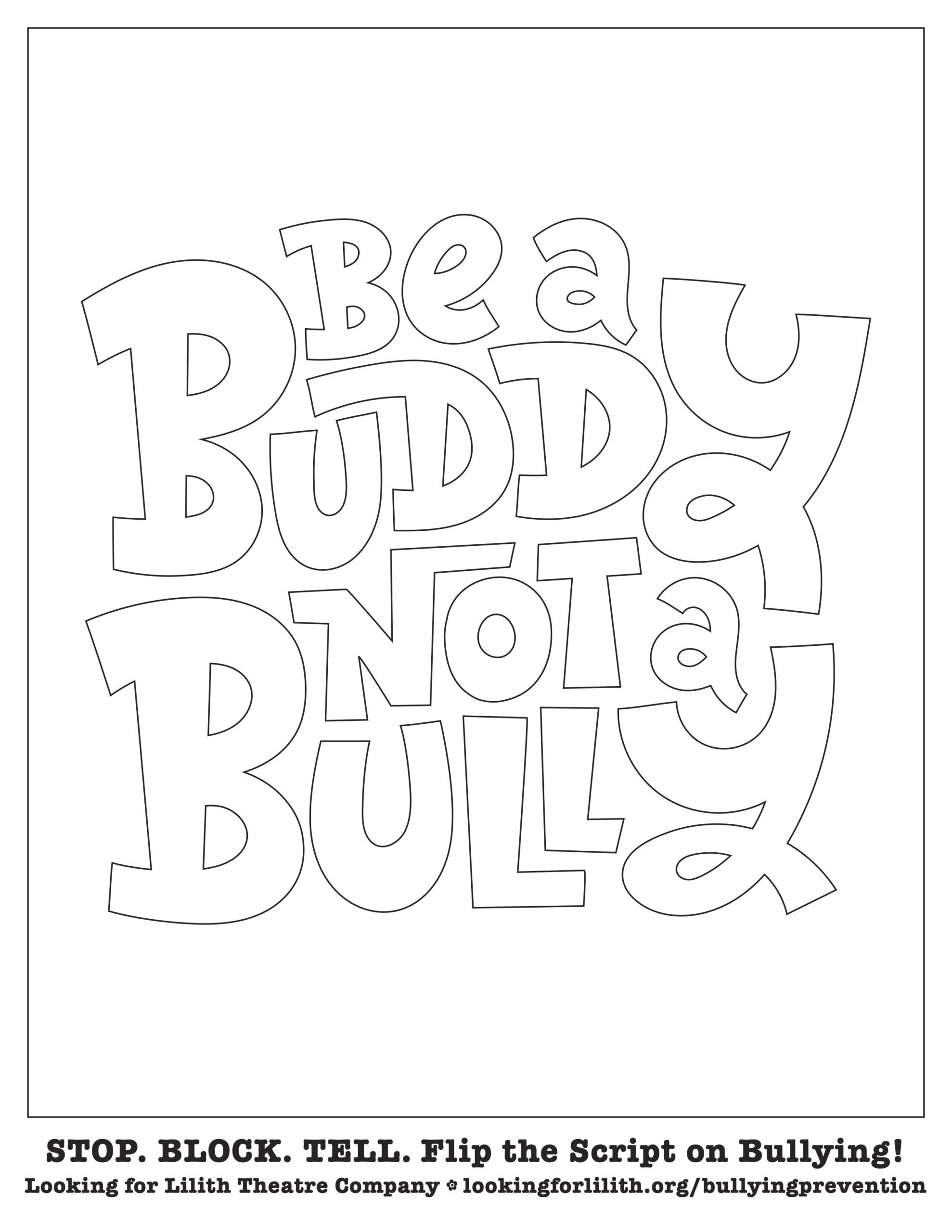 Coloring Pages Resist Bullying Looking For Lilith Theatre Company
