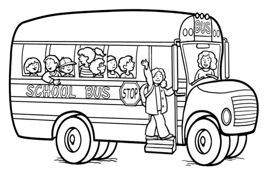 Coloring Pages School Bus Coloring Page Pages
