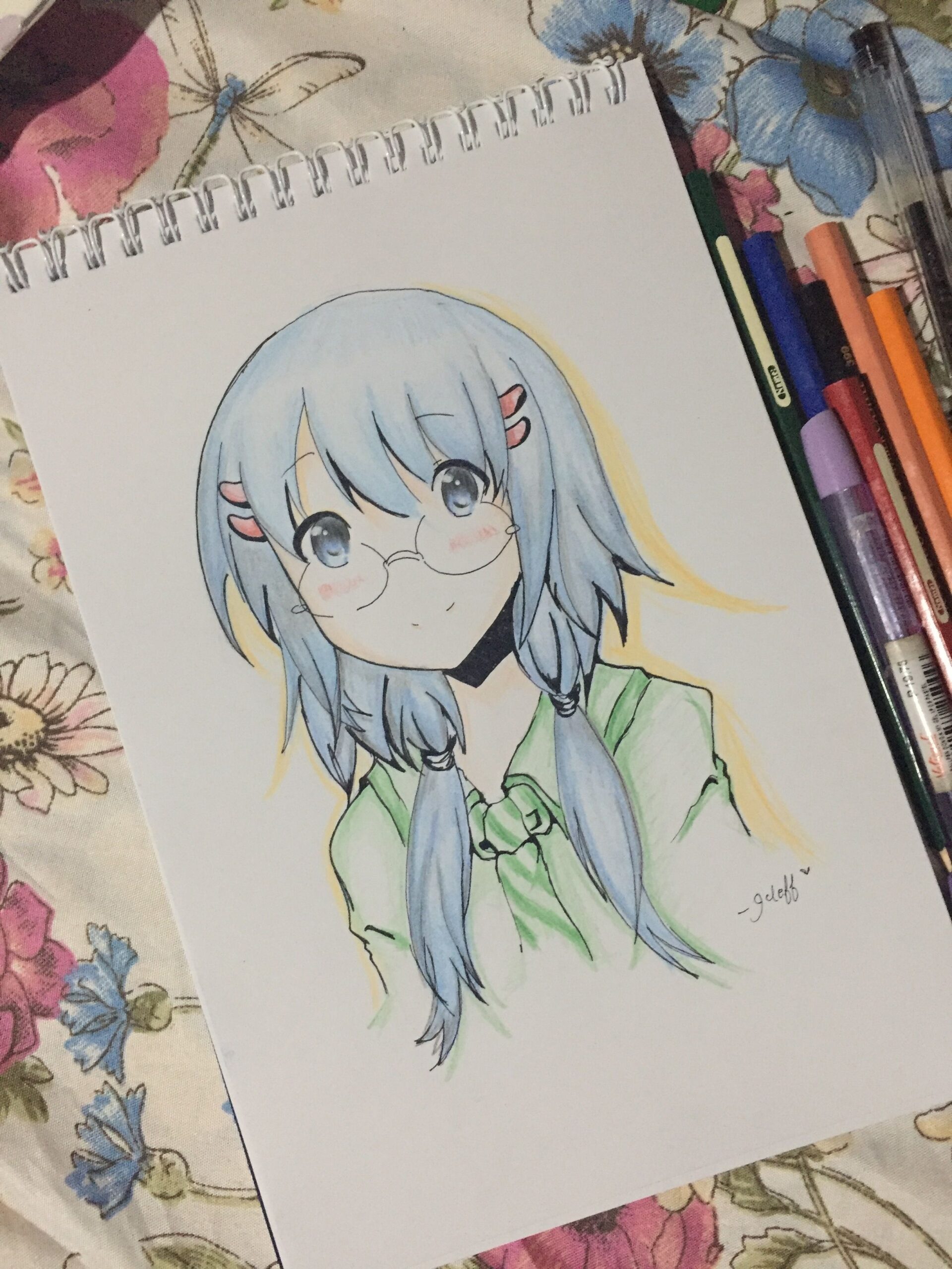 anime drawings colored