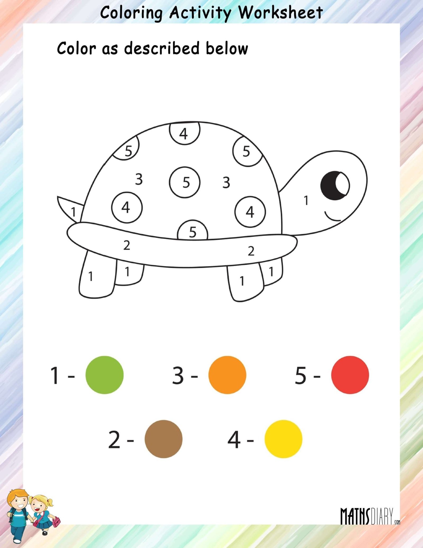 Colouring Worksheets Nursery Math Worksheets
