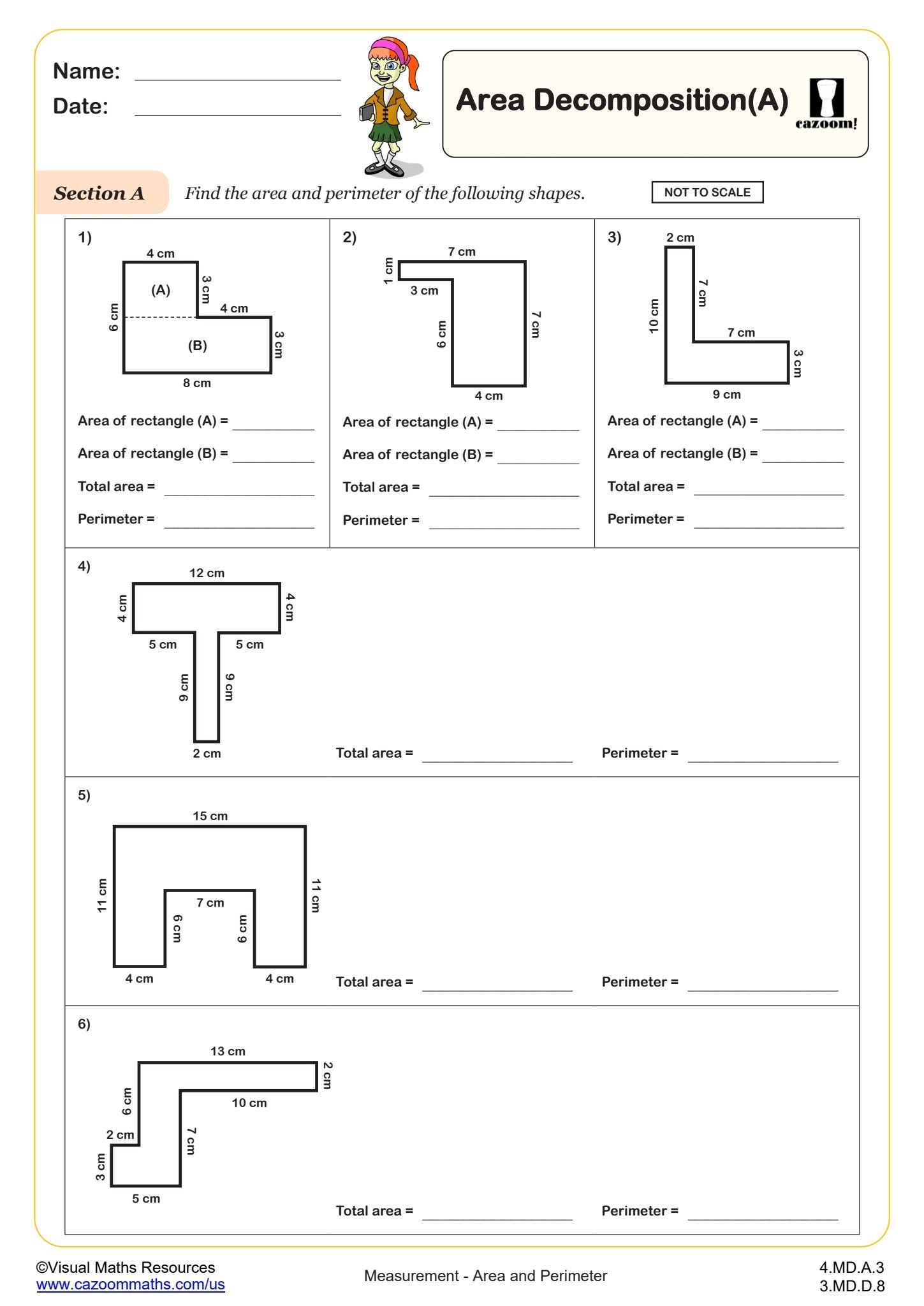 Compound Shapes A 4th Grade PDF Measurement Worksheets