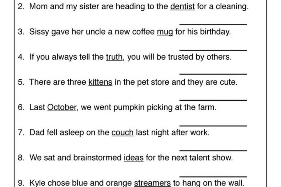Concrete And Abstract Nouns Worksheet 1 All Kids Network Worksheets Library