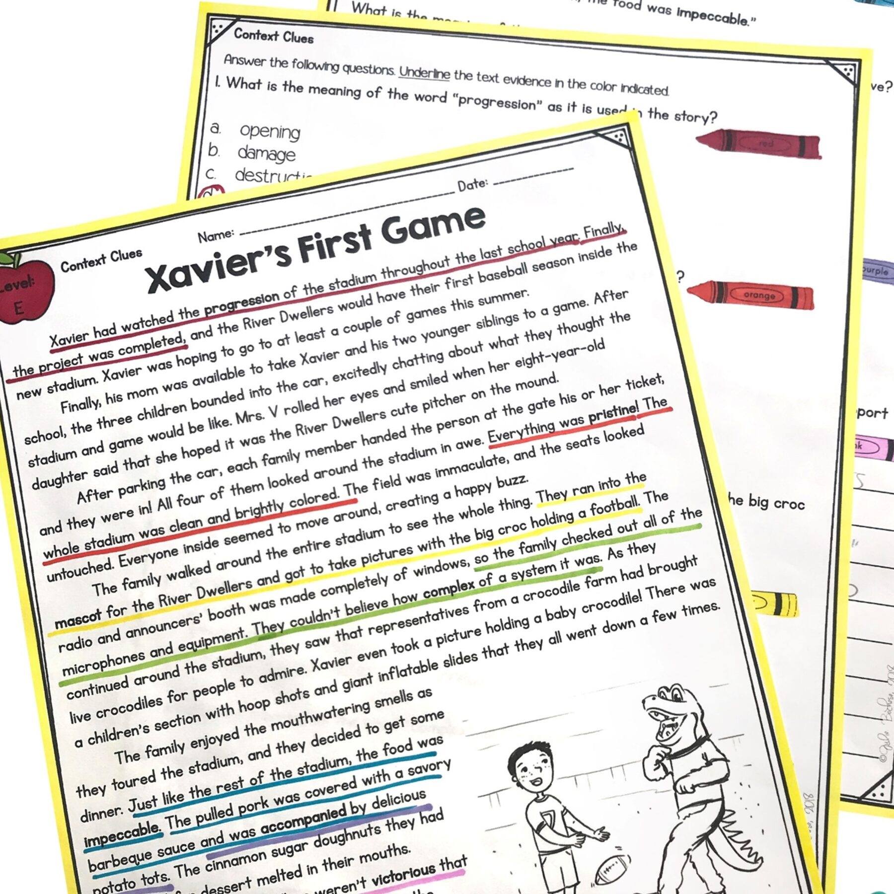 Context Clues In Fiction 4th U0026 5th Grade Florida BEST ELA 4 V 1 3 5 V 1 3