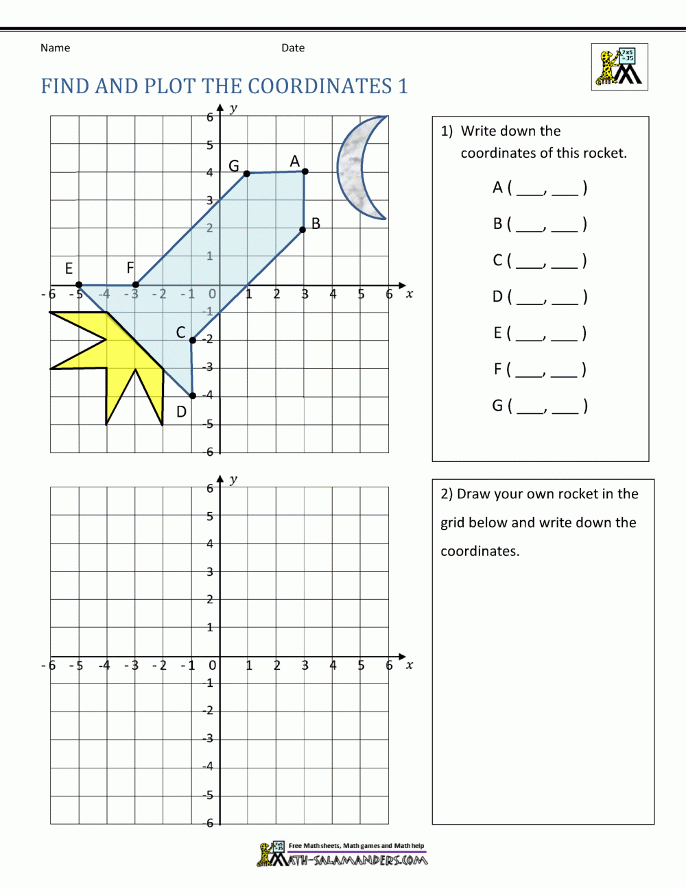 free printable coordinate graphing pictures worksheets pdf