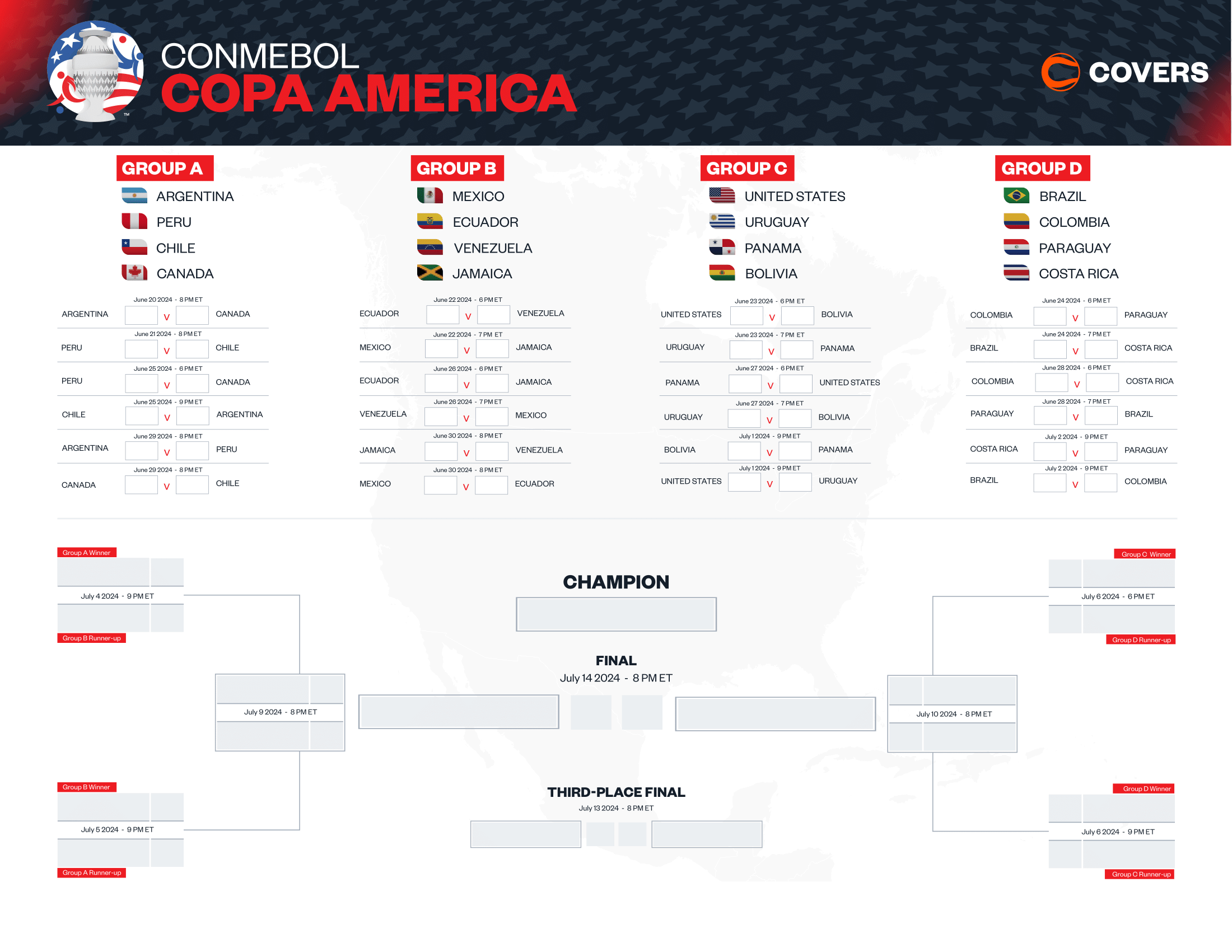 copa america 2024 schedule printable