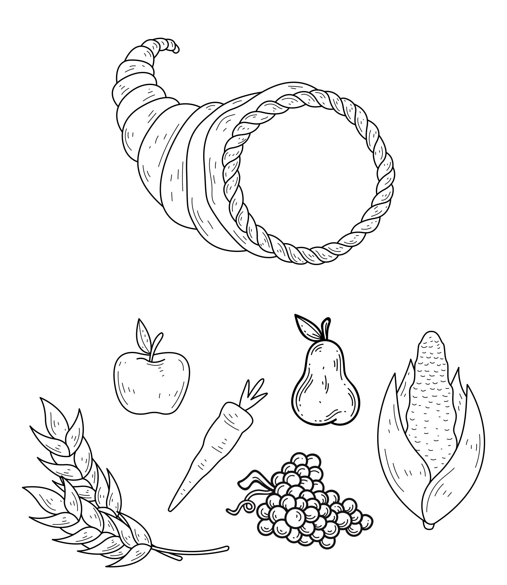 printable cornucopia template
