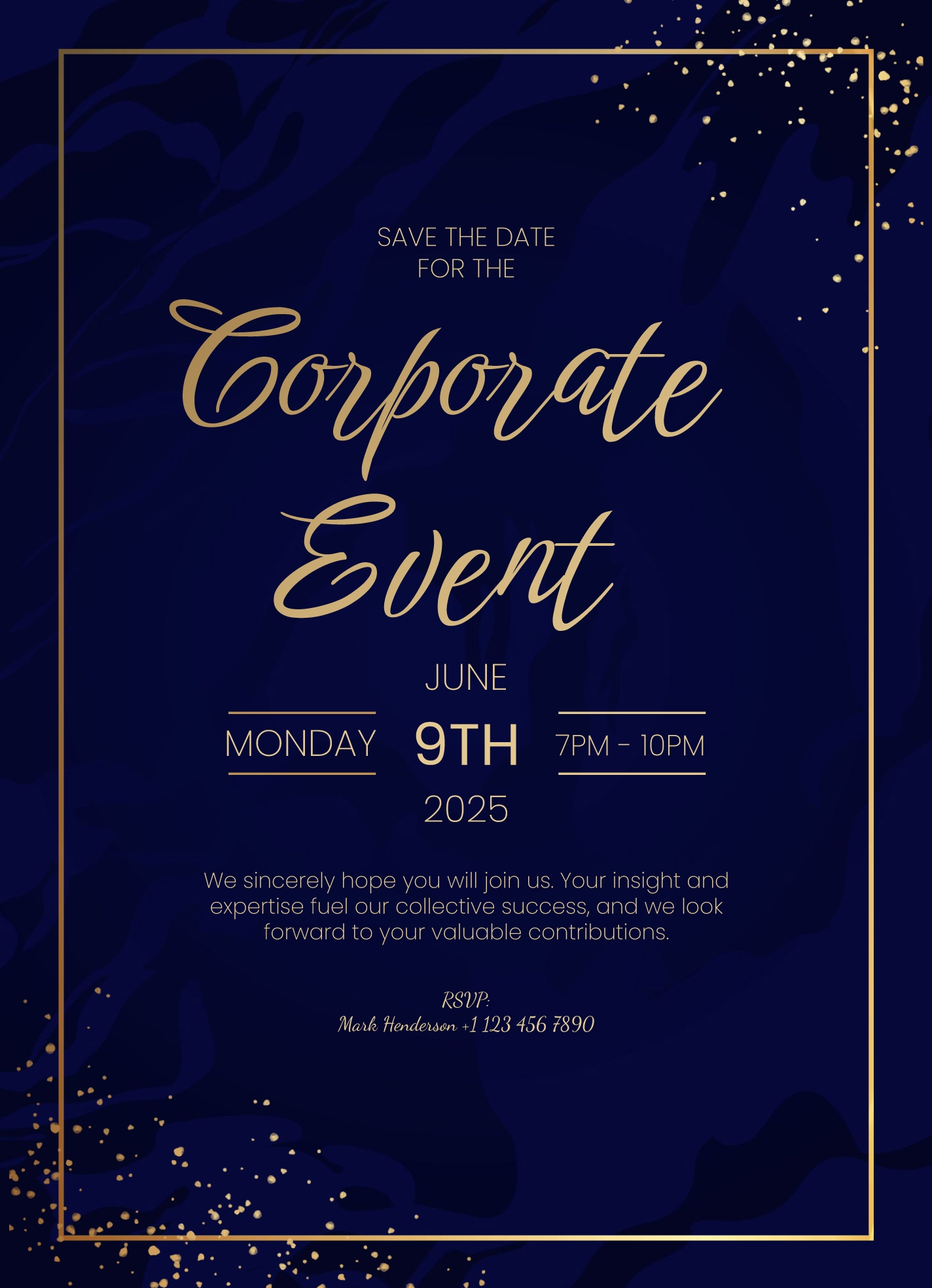 Corporate Event Invitation Free Google Docs Template Gdoc io
