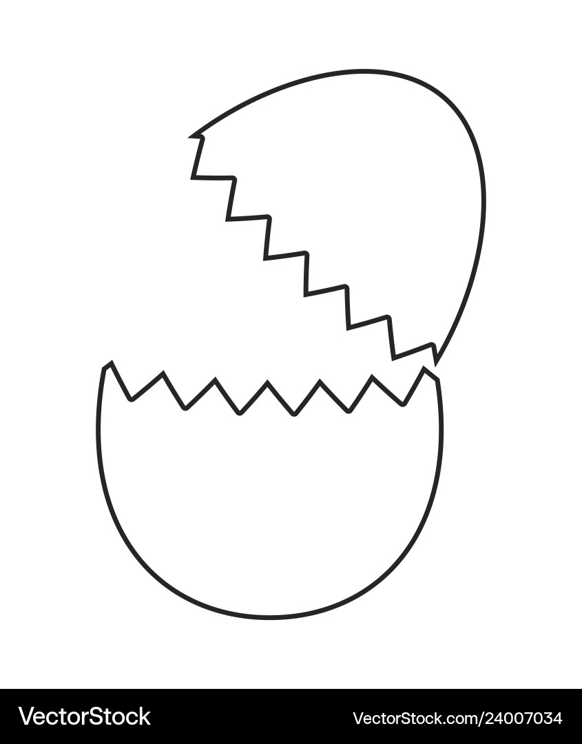 printable cracked egg template