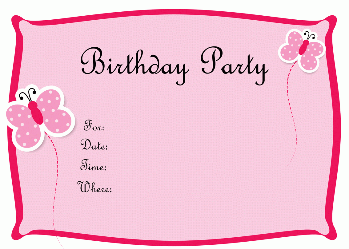 birthday invite printable
