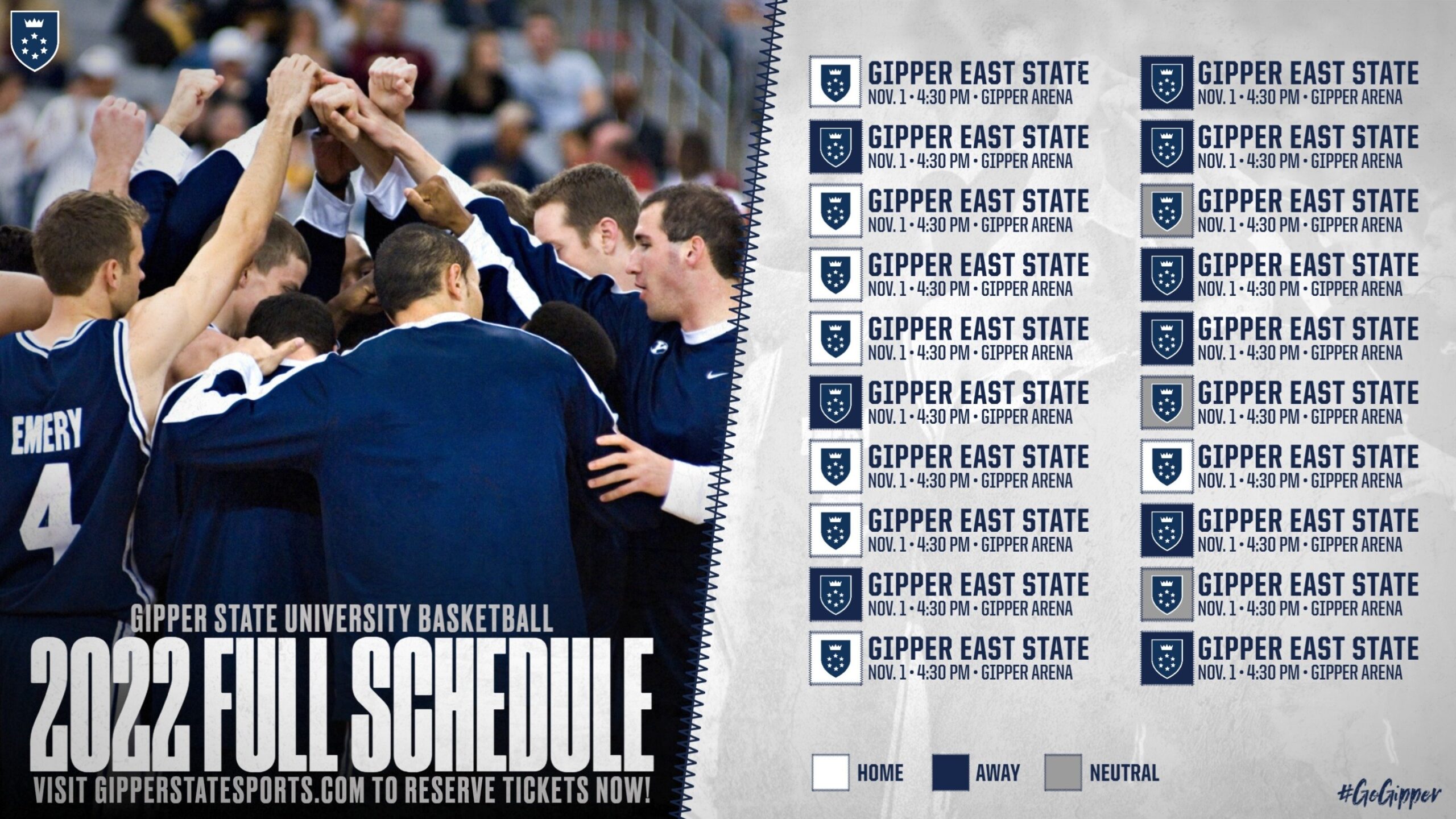 Create Schedule Graphics Gipper