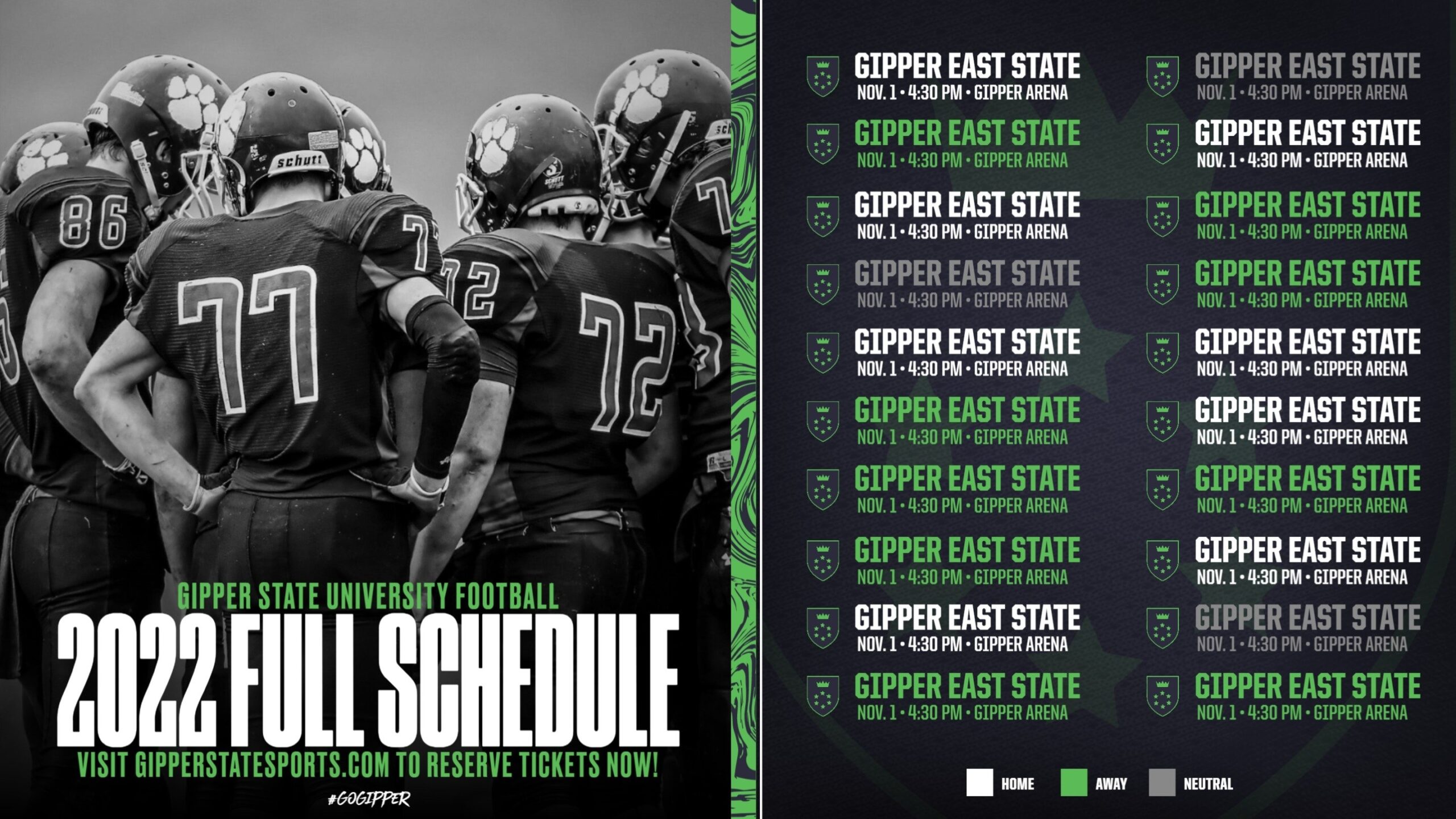 Create Schedule Graphics Gipper
