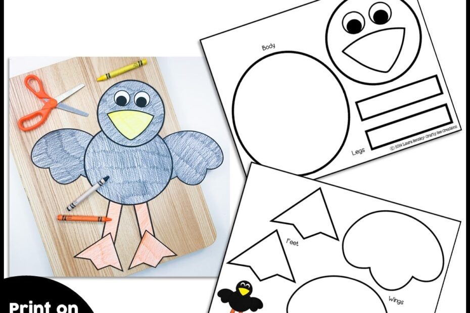 Crow Craft Activity Crafty Bee Creations