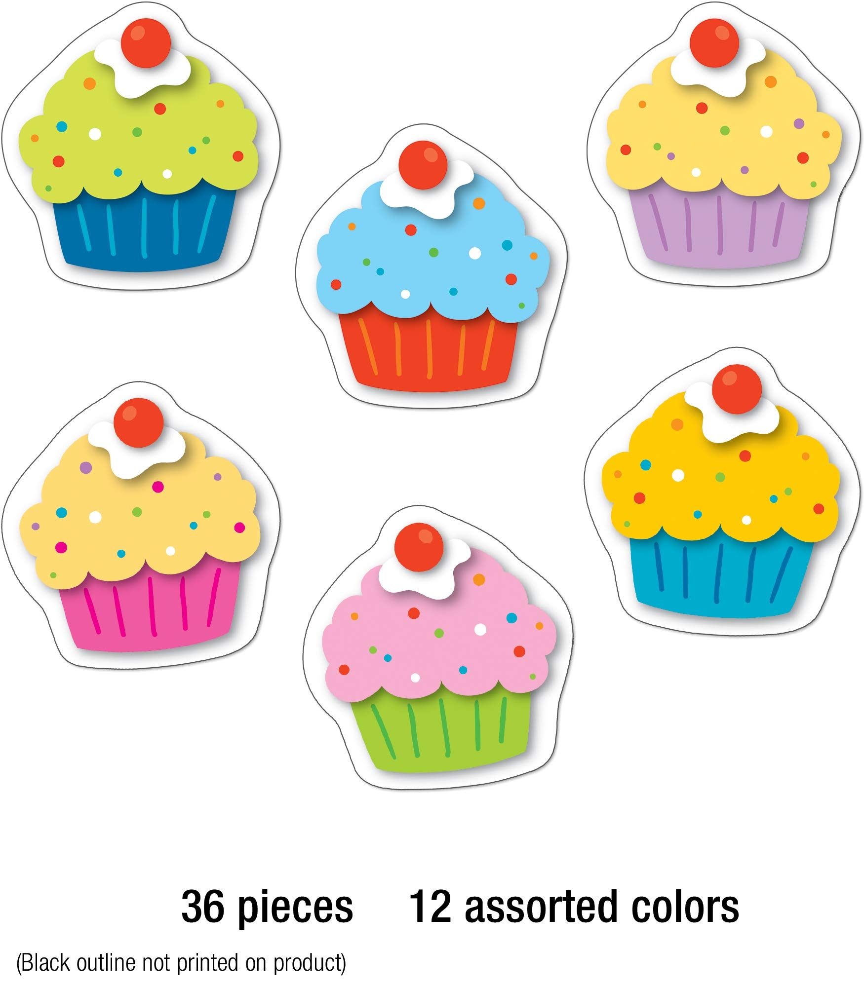 Cupcakes Mini Cut Outs School U0026 Educational Supplies Amazon au