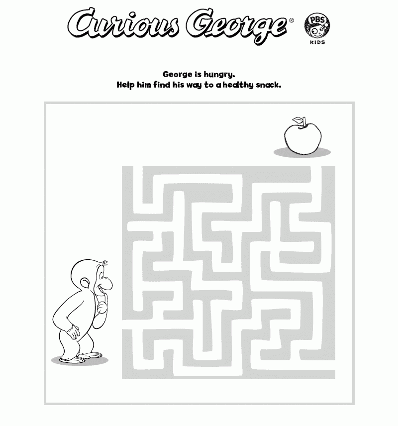 Curious George Printables PBS KIDS