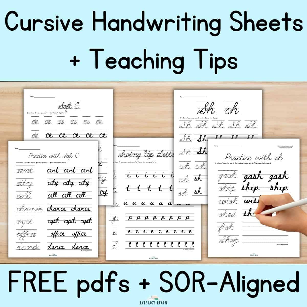 cursive worksheets free