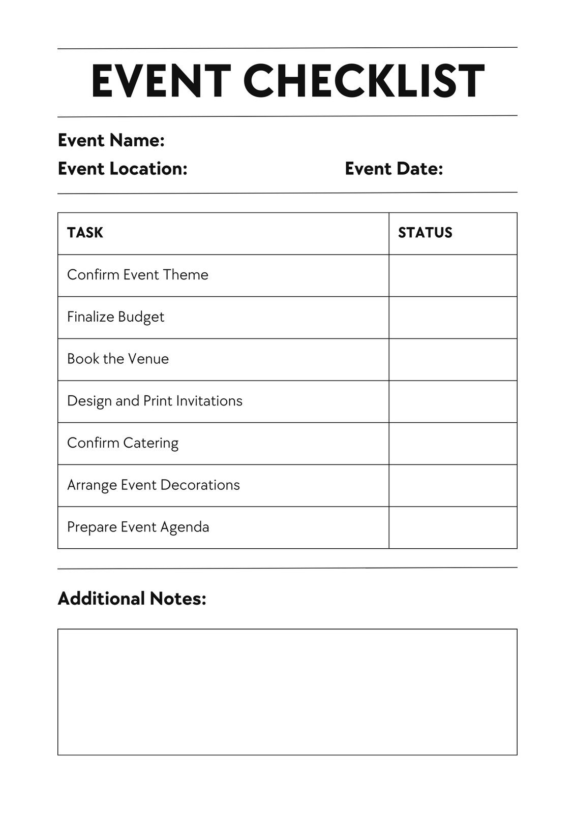 Customize 25 Event Checklist Templates Online Canva