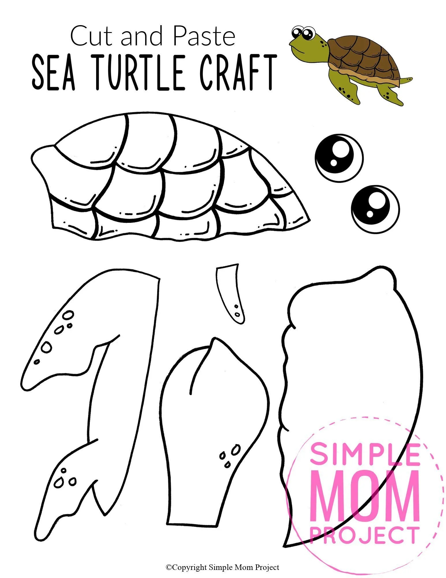 turtle template printable