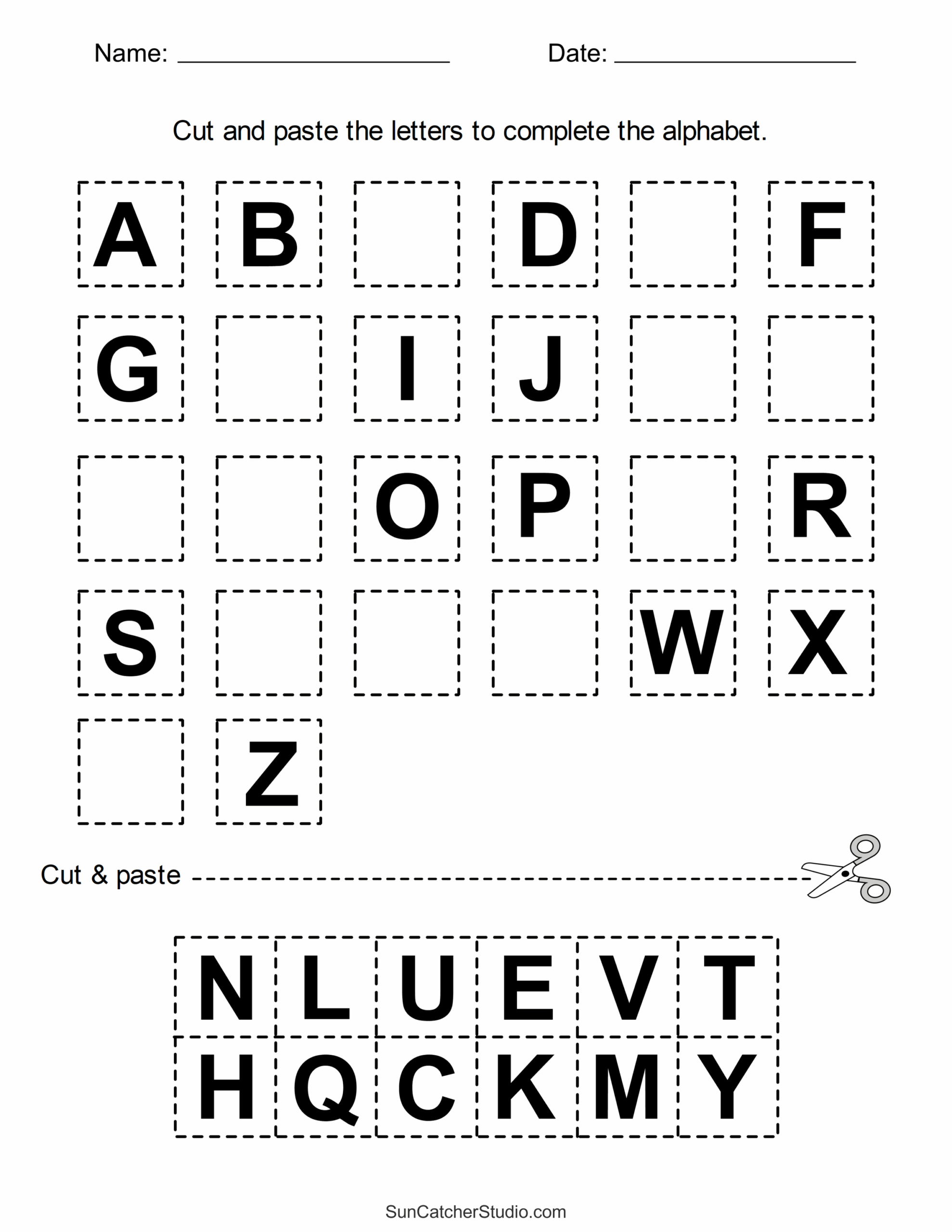 free printable work for kids