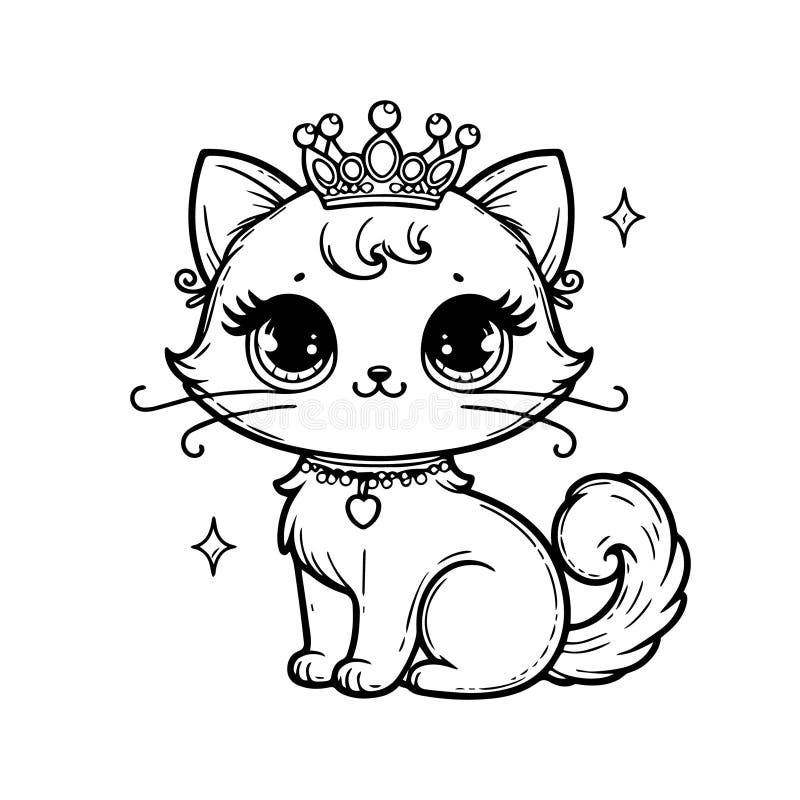 Cute And Simple Cat Coloring Sheets For All Ages kids Colouring 