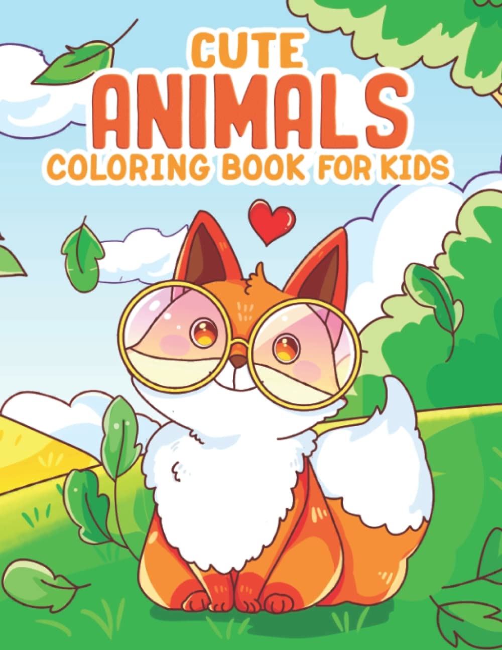 Cute Animal Coloring Book For Kids Fun And Easy Coloring Pages In 