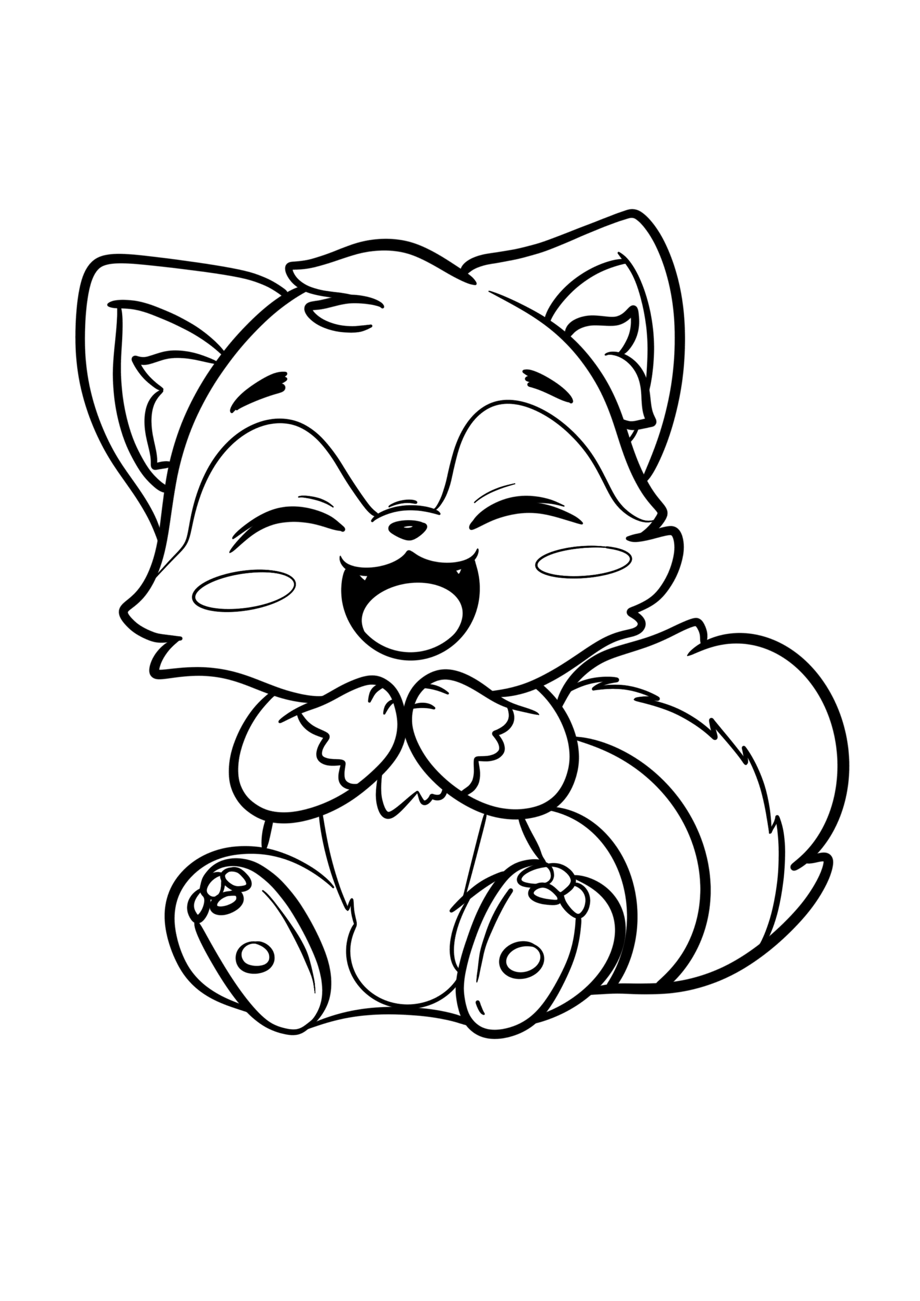 kawaii coloring pages animals