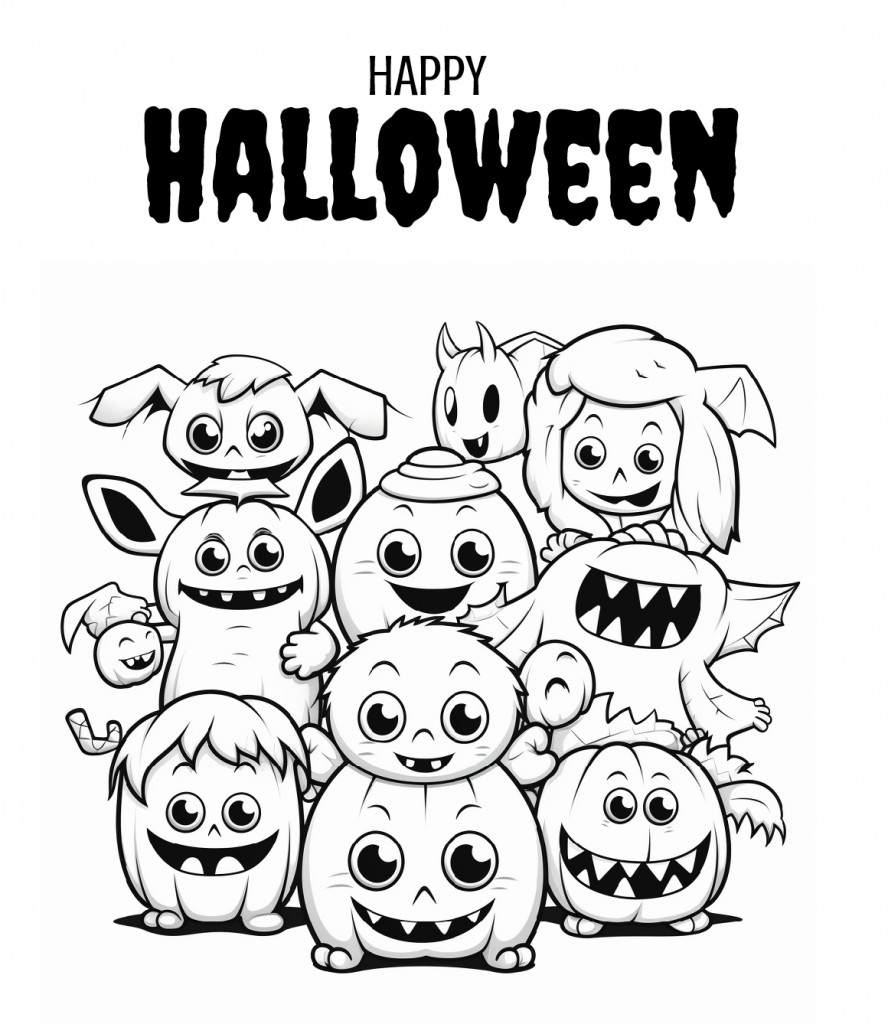 cute halloween pictures to color