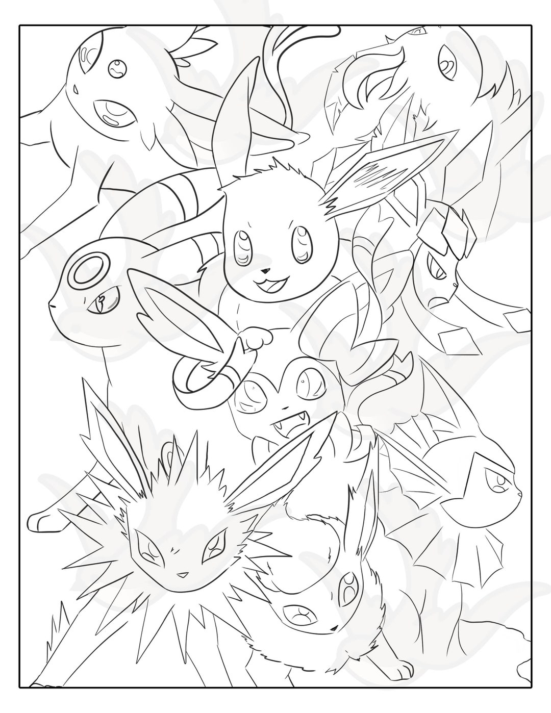 Cute Coloring Page Adult Coloring Page Printable Coloring Sheets 